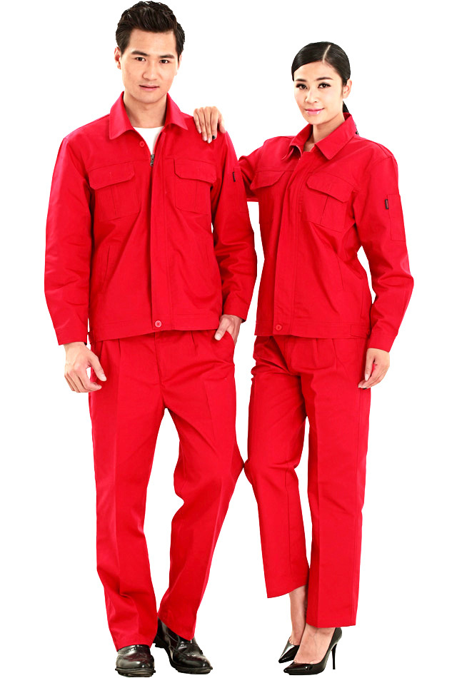 KG-318款滌棉帆布單層茄克套裝工作服 勞保服 工裝 洪瑞 KG-318款滌棉帆布單層茄克套裝工作服 勞保服 工裝