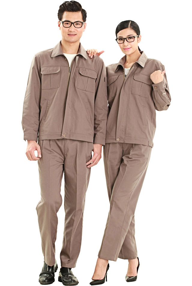 KG-318款滌棉帆布單層茄克套裝工作服 勞保服 工裝 洪瑞 KG-318款滌棉帆布單層茄克套裝工作服 勞保服 工裝