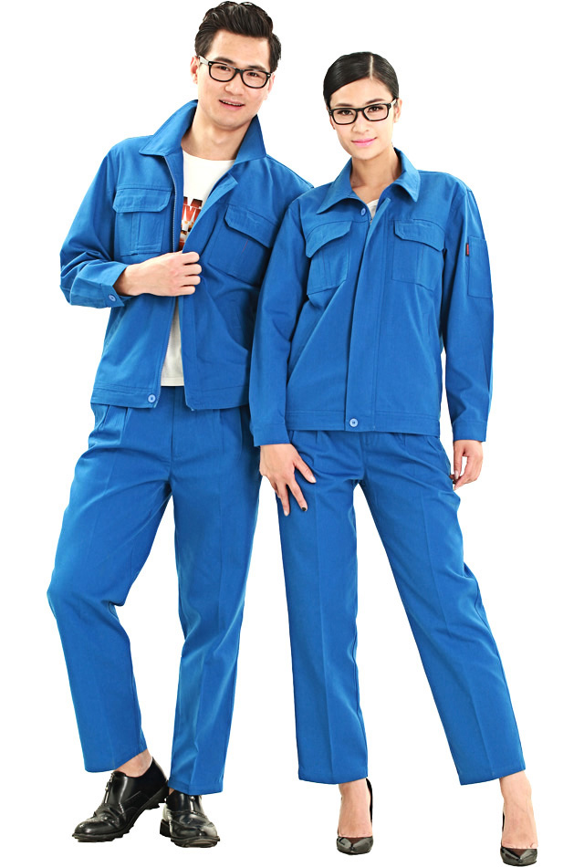 KG-318款滌棉帆布單層茄克套裝工作服 勞保服 工裝 洪瑞 KG-318款滌棉帆布單層茄克套裝工作服 勞保服 工裝